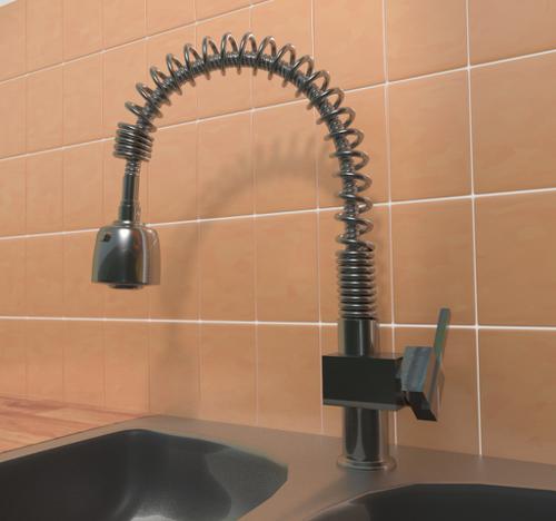 Sink mixer tap in kitchen. preview image